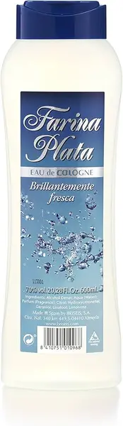 Briseis Farina Plata Eau de Cologne Unisex 600ml