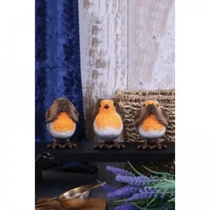 Three Wise Robins Figurines