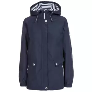 Trespass Womens/Ladies Flourish Waterproof Jacket (S) (Navy)