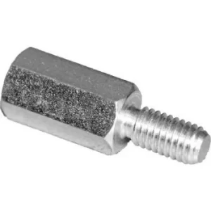 PB Fastener S45530X30 Spacer (L) 30 mm M3 x 7 M3 x 6 Steel zinc plated 10 pc(s)