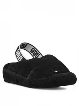 UGG Ugg Fab Yeah Slide Slipper - Black, Size 5, Women