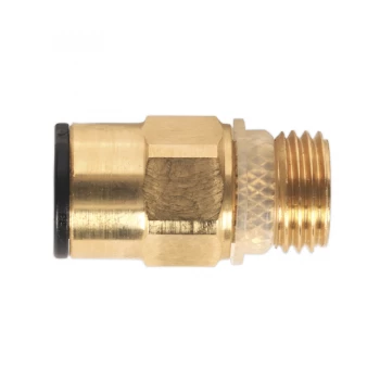 SEALEY JGBC814 Brass SuperThread Straight Adaptor 8mm x 1/4"BSP Pack of 2