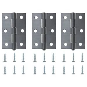 Steel Loose pin Butt hinge Pack of 3