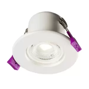 Knightsbridge 5W Cool White Dimmable LED Fire Rated Fixed Downlight - White