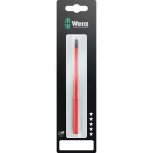 Wera Kraftform Kompakt 65IS Pozi Slotted VDE Extra Slim Interchangeable Screwdriver Blade PZ1 / Slotted 154mm