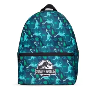 Universal Jurassic Park Logo with All-over Print Childrens Mini Backpack - Multi-colour