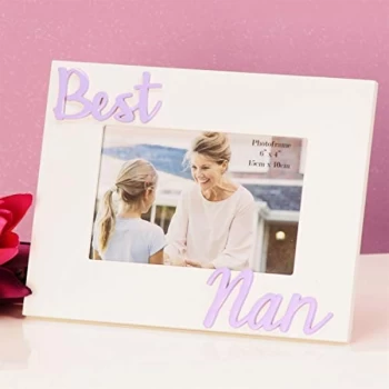 6" x 4" - Photo Frame 3D Letters - Best Nan