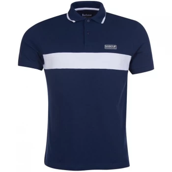 Barbour International Box Stripe Polo - Dress Blue BL78