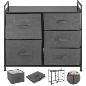 VEVOR 5 Drawer Dresser Organizer Drawers Storage Unit Fabric Storage Chest for Bedroom, Hallway, Entryway, Closets, Nurseries Furniture Storage Tower