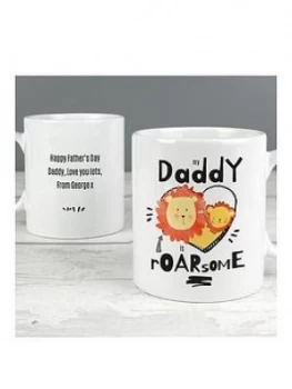 Personalised My Daddy Is Roarsome Mug