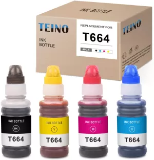 Epson T664 Black And Colour Ink Bottle