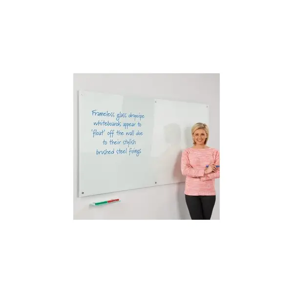 Metroplan WriteOn glass Whiteboard - 1000 x 650mm (HxW)