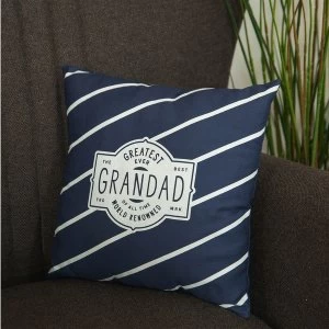 Greatest Ever Grandad Square Scatter Cushion - 30cm