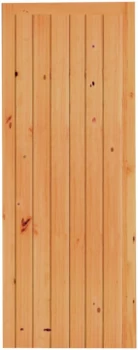 Wickes Keswick Internal Cottage Knotty Pine Ledged and Braced 6 Panel Softwood Door - 1981 x 686mm