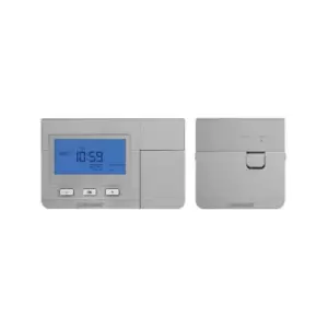 Sangamo Wireless Programmable Thermostat with Digital Display Silver - CHPRSTATDPRFS