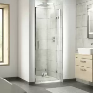 Nuie Pacific Hinged Shower Door 760mm Wide - 6mm Glass