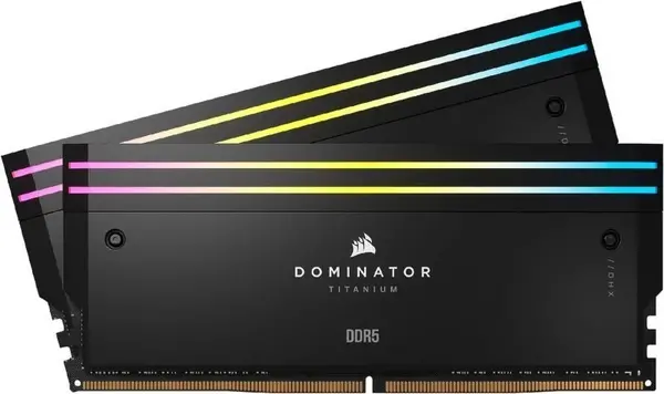 Corsair DOMINATOR Titanium RGB Black 48GB 7200MHz DDR5 Memory Kit - Black