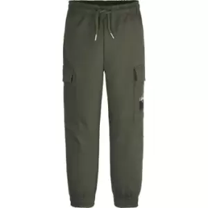 Calvin Klein Jeans Gradient Logo Cargo Sweatpants - Green