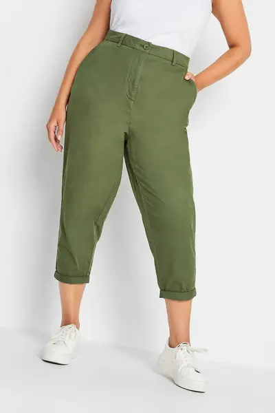 Yours Chino Trousers Green