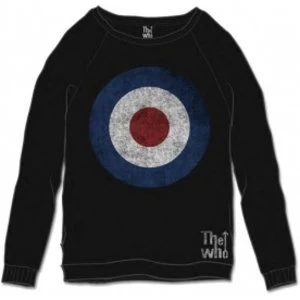 The Who Target Distressed Black Mens Sweatshirt Size: X Larg