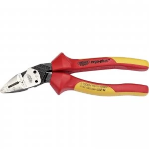 Draper Expert Ergo Plus VDE Insulated Electricians Multi Purpose Pliers 185mm