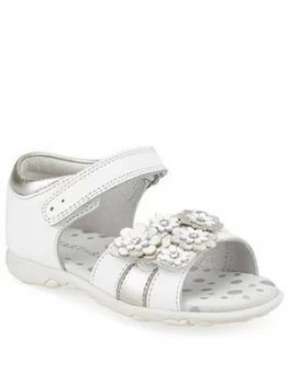 Start-rite Girls Bloom Sandals, White, Size 7.5 Younger