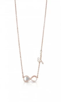 Guess Rose Gold Plated Endless Love Pendant Necklace