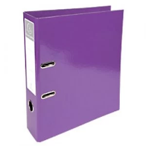 Exacompta Lever Arch File 53626E 70 mm Pressboard 2 ring A4 Purple Pack of 10