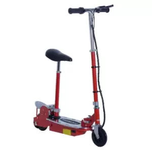 HOMCOM Teen Foldable Electric E Scooter 120W w/ Brake Kickstand, red