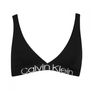 Calvin Klein Eco Cotton Triangle Bea - Black