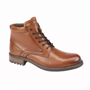 Roamers Mens Elgin Leather Ankle Boots (10 UK) (Tan)