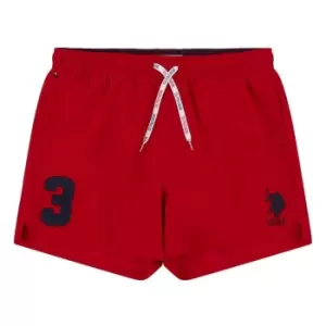 US Polo Assn Swim Shorts Mens - Red