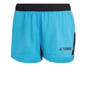 adidas Terrex Trail Running Shorts Womens - App Sky Rush