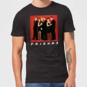 Friends Character Pose Mens T-Shirt - Black - XL