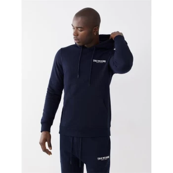 True Religion Pullover Logo Hoodie - Blue