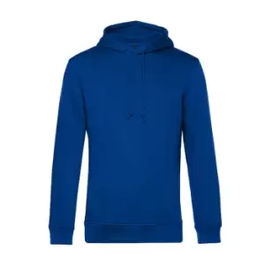 B&C Mens Organic Hooded Sweater (XL) (Royal Blue)