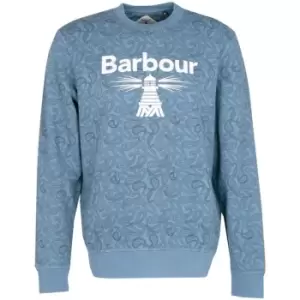 Barbour Beacon Paisley Crew Sweatshirt - Blue