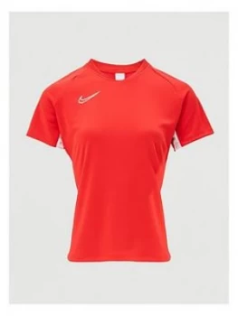 Nike Ladies Academy Short Sleeve Top - Red