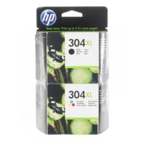 HP 304XL Black and Tri Colour Ink Cartridge