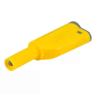 PJP 1066-J Stackable Shrouded 4mm Plug Yellow