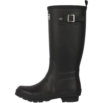 Jack Wills Tall Wellies - Black Matt