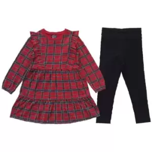 SoulCal Long Sleeve Dress Set Infant Girls - Red