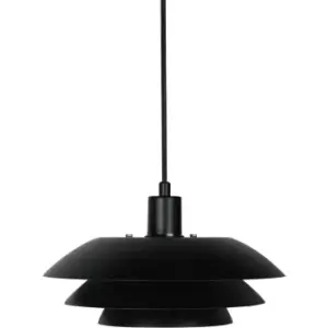 Dome Pendant Ceiling Light Matt Black 31cm