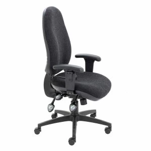 TC Office Maxi Ergo Chair with Adjustable Arms, Charcoal