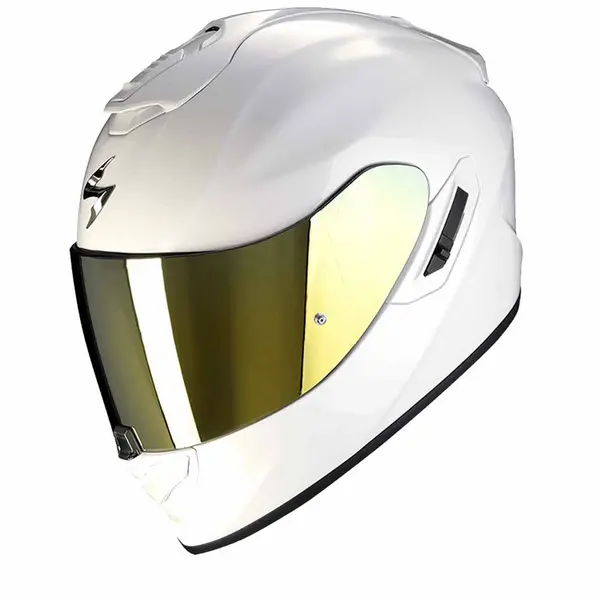 Scorpion EXO-1400 Evo II Air Solid Pearl White Full Face Helmet XL