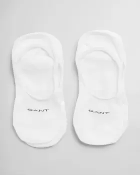 GANT Men 2-Pack Invisible Socks (ONE-SIZE) White