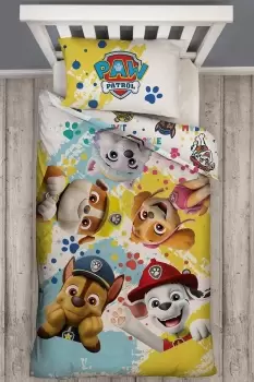 Paw Patrol Splodge Single Panel Duvet Set