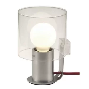 Corridagl Cylindrical Table Lamp Satin Nickel