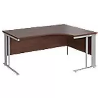 Dams International Right Hand Ergonomic Desk MCM16ERSW 1,600 x 1,200 x 725 mm