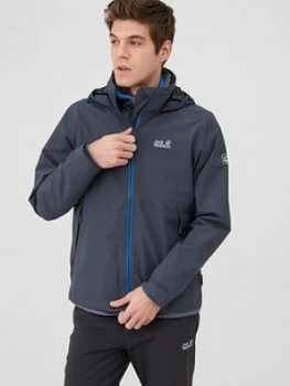 Jack Wolfskin Evendale Jacket, Ebony Size M Men